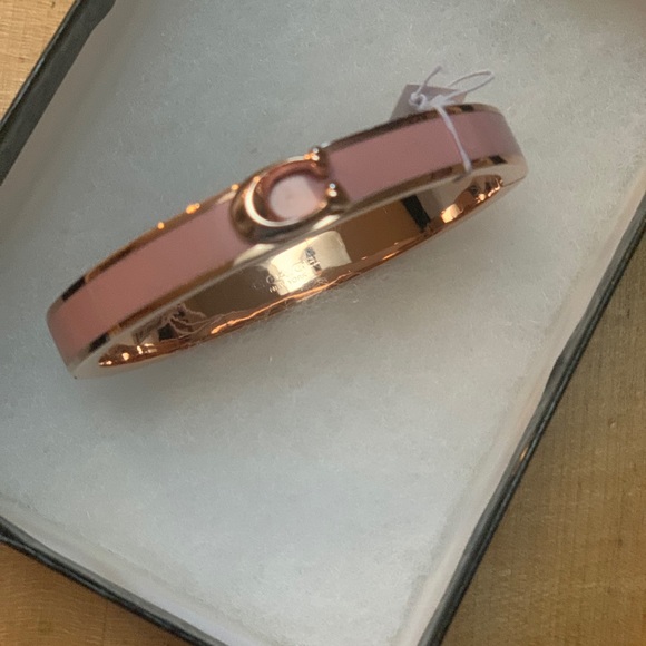 Coach Signature Push Hinge Bangle - Picture 2 of 6